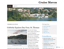 Tablet Screenshot of cruisemaven.wordpress.com