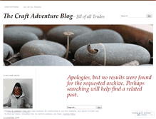 Tablet Screenshot of craftadventureblog.wordpress.com