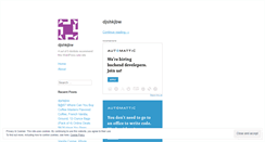 Desktop Screenshot of djshkjbw.wordpress.com