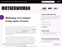 Tablet Screenshot of motherwoman.wordpress.com