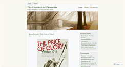 Desktop Screenshot of conceptofprogress.wordpress.com