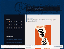 Tablet Screenshot of hayleyhardman.wordpress.com