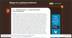 Desktop Screenshot of leptitjournaldunet.wordpress.com