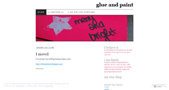 Desktop Screenshot of glueandpaint.wordpress.com