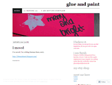 Tablet Screenshot of glueandpaint.wordpress.com