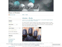 Tablet Screenshot of hausofpolish.wordpress.com