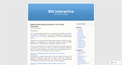 Desktop Screenshot of biginteractive.wordpress.com