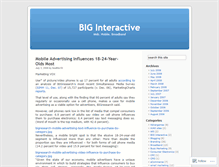 Tablet Screenshot of biginteractive.wordpress.com