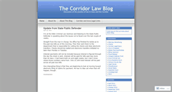 Desktop Screenshot of corridorlaw.wordpress.com