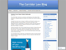 Tablet Screenshot of corridorlaw.wordpress.com