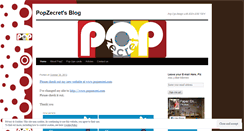 Desktop Screenshot of popzecret.wordpress.com