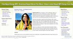 Desktop Screenshot of nepalisongs.wordpress.com