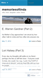 Mobile Screenshot of memoriesoflinda.wordpress.com