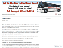 Tablet Screenshot of ncforeclosurebus.wordpress.com