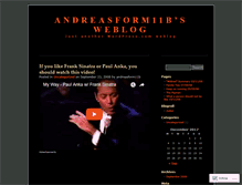 Tablet Screenshot of andreasform11b.wordpress.com