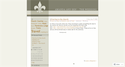 Desktop Screenshot of amandaandbenwedding.wordpress.com