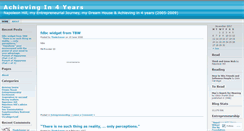 Desktop Screenshot of achievingin4years.wordpress.com