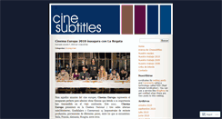 Desktop Screenshot of cinesubtitles.wordpress.com