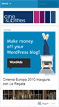 Mobile Screenshot of cinesubtitles.wordpress.com