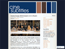 Tablet Screenshot of cinesubtitles.wordpress.com