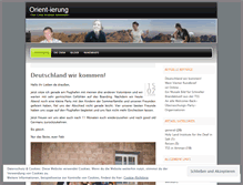 Tablet Screenshot of orientierung.wordpress.com