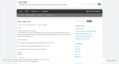Desktop Screenshot of fcaone.wordpress.com
