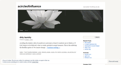 Desktop Screenshot of acircleofinfluence.wordpress.com