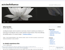 Tablet Screenshot of acircleofinfluence.wordpress.com