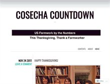 Tablet Screenshot of cosechacountdown.wordpress.com