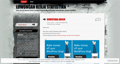 Desktop Screenshot of lowonganstatistika.wordpress.com