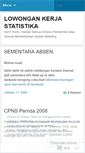 Mobile Screenshot of lowonganstatistika.wordpress.com