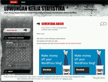 Tablet Screenshot of lowonganstatistika.wordpress.com