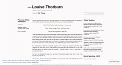 Desktop Screenshot of louisethorburn.wordpress.com