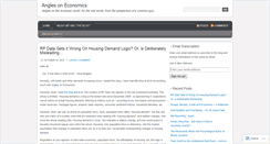 Desktop Screenshot of anglesoneconomics.wordpress.com