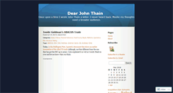 Desktop Screenshot of dearjohnthain.wordpress.com