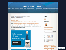 Tablet Screenshot of dearjohnthain.wordpress.com