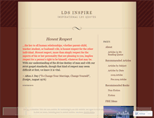 Tablet Screenshot of ldsinspire.wordpress.com