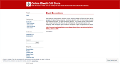 Desktop Screenshot of onlinediwaligiftstore.wordpress.com