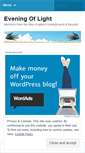 Mobile Screenshot of eveningoflightblog.wordpress.com