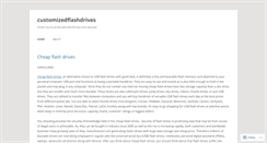 Desktop Screenshot of customizedflashdrives.wordpress.com