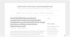 Desktop Screenshot of kutekopiori.wordpress.com
