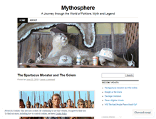 Tablet Screenshot of mythospherejourney.wordpress.com