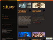 Tablet Screenshot of culturaph.wordpress.com