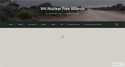 Desktop Screenshot of nuclearfree.wordpress.com