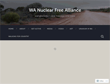 Tablet Screenshot of nuclearfree.wordpress.com