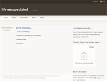 Tablet Screenshot of lifeencapsulated.wordpress.com