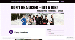 Desktop Screenshot of dontbealoser.wordpress.com