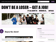 Tablet Screenshot of dontbealoser.wordpress.com