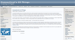 Desktop Screenshot of connecticuts23things.wordpress.com