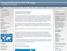 Tablet Screenshot of connecticuts23things.wordpress.com